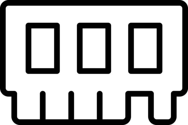Kártya Számítógép Számítástechnika Ikon — Stock Vector