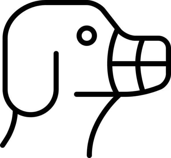 Hound Hound Animal Icono — Vector de stock