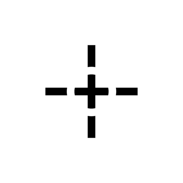 Ortsmarkierungspunkt Symbol Outline Stil — Stockvektor