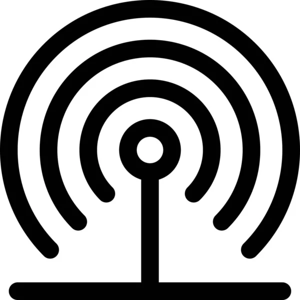 Icona Della Rete Connessione Antenna — Vettoriale Stock
