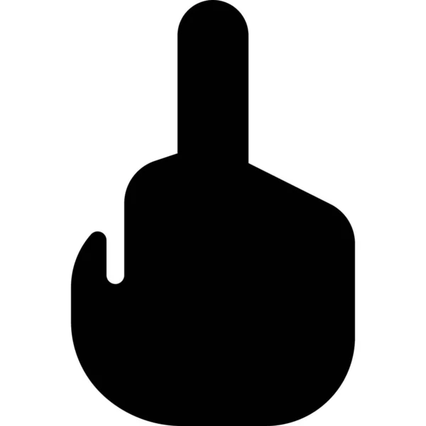 Fuck Gesture Hand Icon Touch Hand Gestures Category — Vector de stock