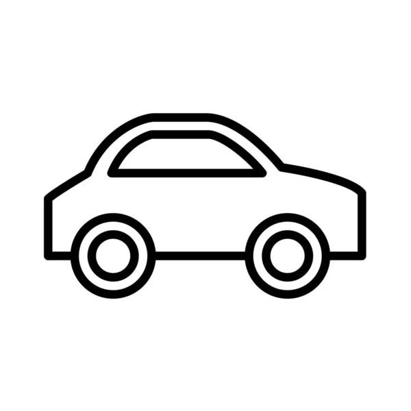 Auto Coche Car004 Icono Estilo Esquema — Vector de stock