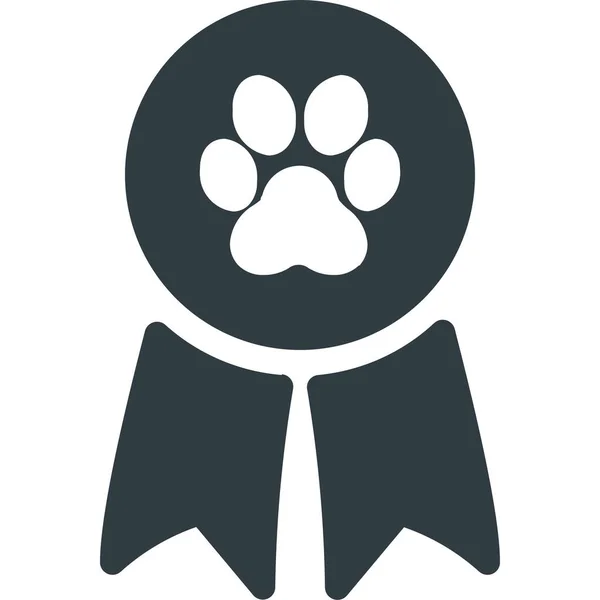 Animal Incómodo Icono Insignia Estilo Sólido — Vector de stock