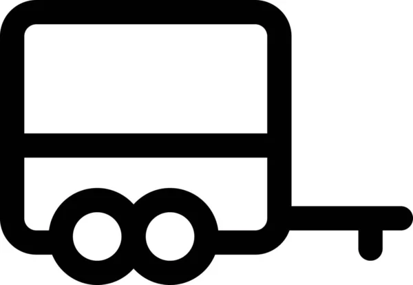 Ikona Automobilového Nákladního Stanu Kategorii Vozidla Způsoby Dopravy — Stockový vektor