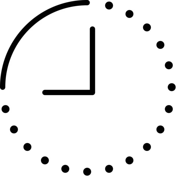 Horloge Quarts Exécuter Icône — Image vectorielle