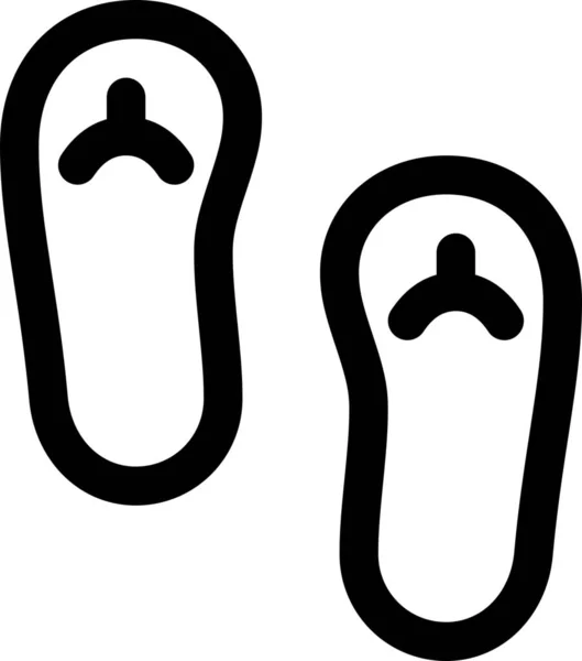 Flip Flops Licht Symbol — Stockvektor