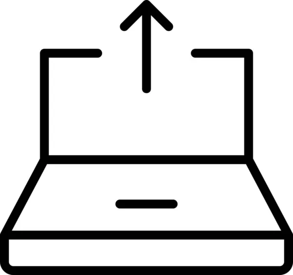 Иконка Экспорта Данных Компьютера — стоковый вектор
