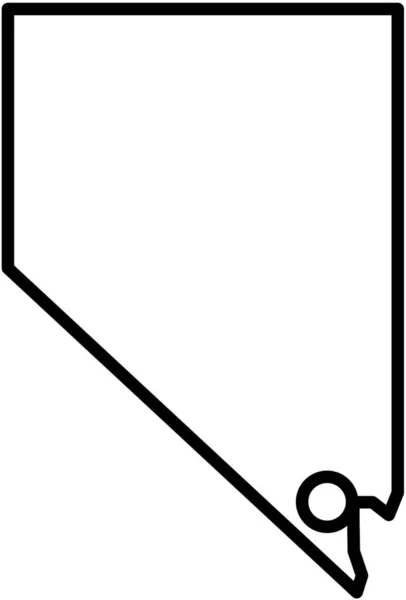 Ikon Federal Kota America Dalam Gaya Outline - Stok Vektor