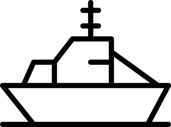 Armé Strid Militär Ikon Fordon Och Transportsätt Kategori — Stock vektor