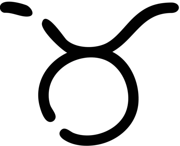 Astrology Birthday Bull Icon — Vetor de Stock