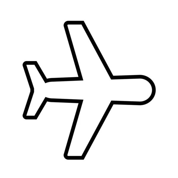 Avión Avión03 Icono Aviación Estilo Esquema — Archivo Imágenes Vectoriales