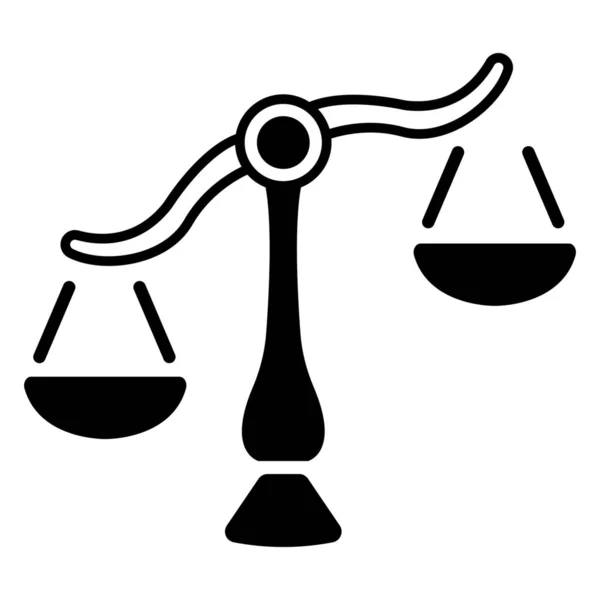 Astrología Horóscopo Libra Icono Estilo Sólido — Vector de stock