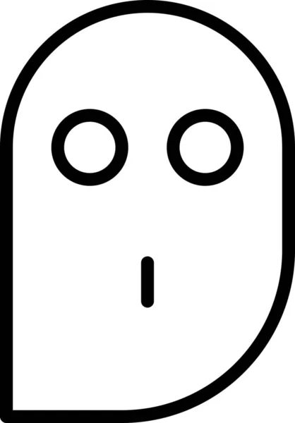 Ícone Dia Das Bruxas Fantasma Morto — Vetor de Stock