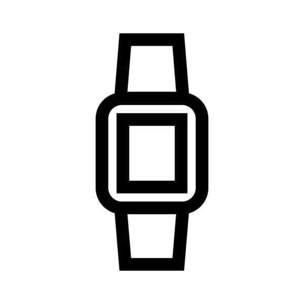 Uhr Gerät Smart Watch Symbol Outline Stil — Stockvektor