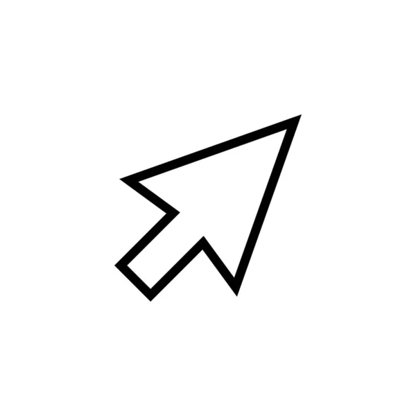 Arrow Click Cursor Icon Outline Style — Stock Vector