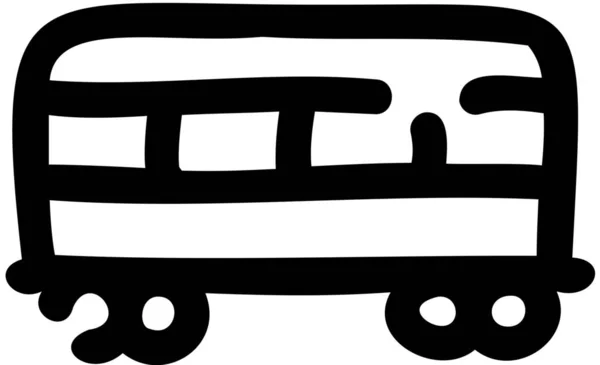 Transport Passagerare Järnväg Ikon Frakt Leverans Och Uppfyllelse Kategori — Stock vektor