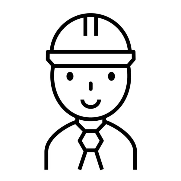 Architecture Career Construction Icon Outline Style — Stock Vector