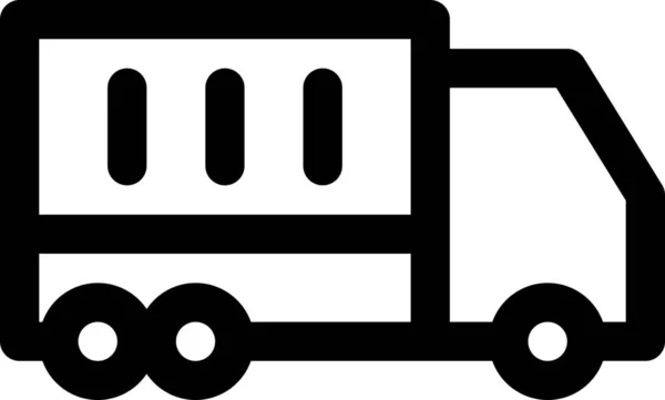 Εικονίδιο Logistics Παράδοσης Εμπορευματοκιβωτίων Οχήματα Τρόπους Μεταφοράς Κατηγορίας — Διανυσματικό Αρχείο