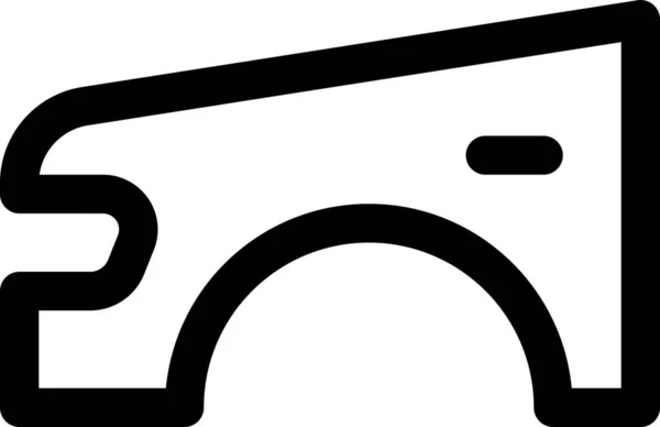 Kotflügel Autoteil Symbol — Stockvektor