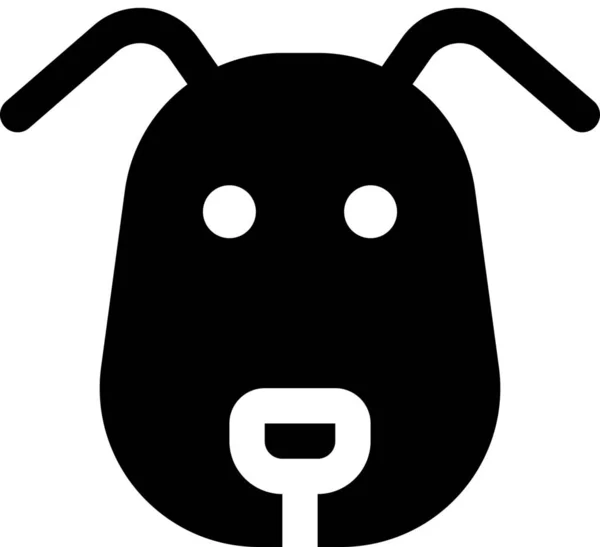 Niedliche Hund Häusliche Ikone — Stockvektor