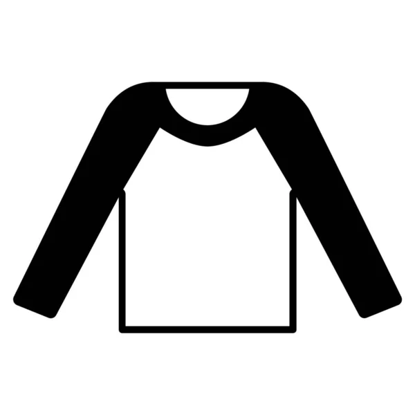 Ropa Vestir Casual Icono Moda Estilo Esquema — Vector de stock