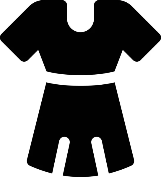 Clothes Dress Piece Icon — Stock Vector