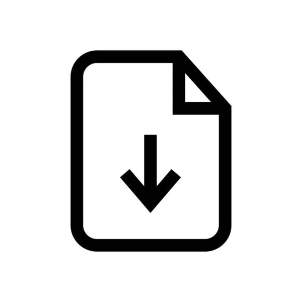 Download Datei Herunterladen Icon Outline Stil Herunterladen — Stockvektor