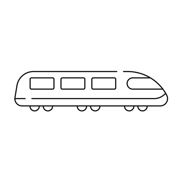 Elektrozug Metrosymbol Outline Stil — Stockvektor