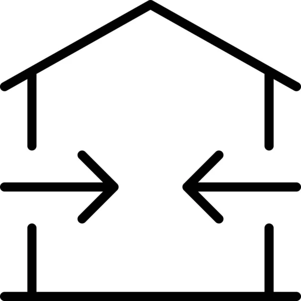 Air Building Circulation Icon Family Home Category — 스톡 벡터