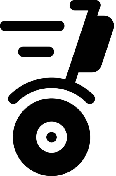 Equilibrio Motor Segway Icono — Archivo Imágenes Vectoriales