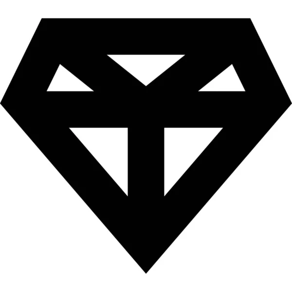Diamond Jewelry Sale Icon Solid Style — Stock Vector