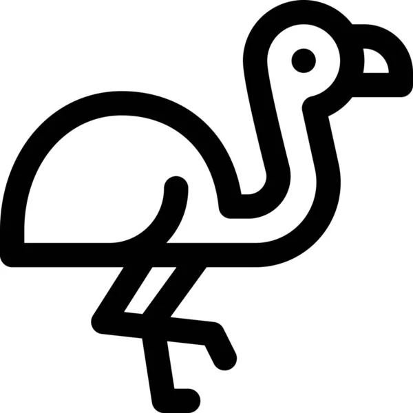 Значок Животного Фламинго — стоковый вектор