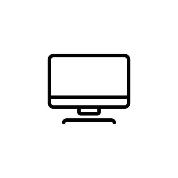 Icono Pantalla Del Dispositivo Informático Estilo Esquema — Vector de stock