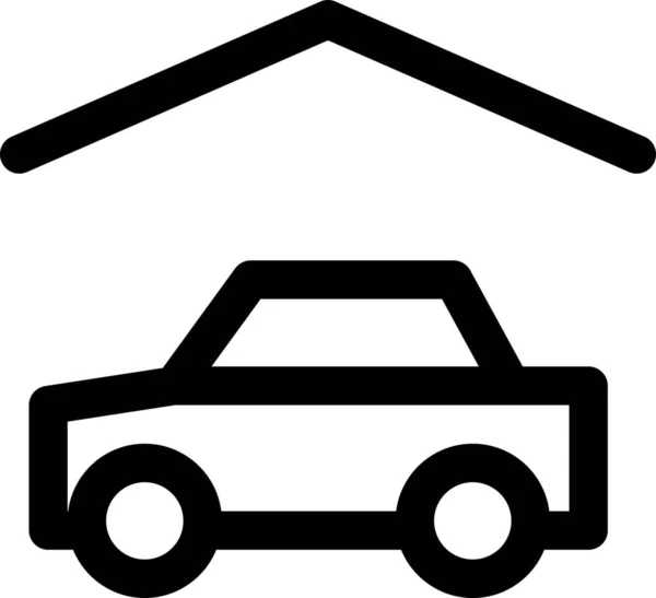 Car Drive Home Icon — Stock Vector