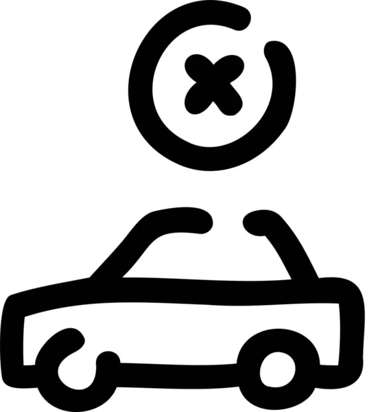 Automobil Fehlersymbol Der Kategorie Fahrzeuge Verkehrsmittel — Stockvektor