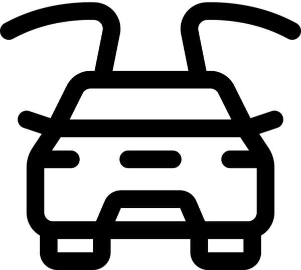 Atrás Coche Puertas Icono — Vector de stock