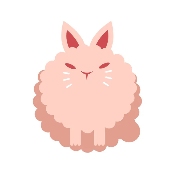 Animal Bunny Hare Icon Flat Style — Stock Vector