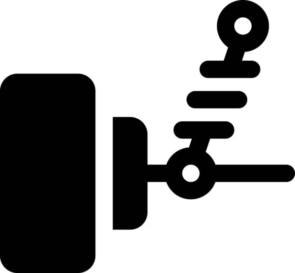 Absorberende Auto Schokpictogram Voertuigen Wijze Van Vervoer Categorie — Stockvector