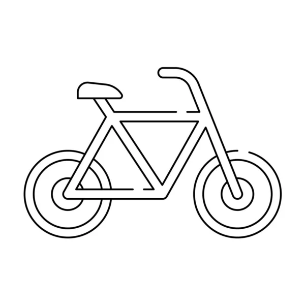 Ikona Sportu Rowerowego Stylu Zarysu — Wektor stockowy