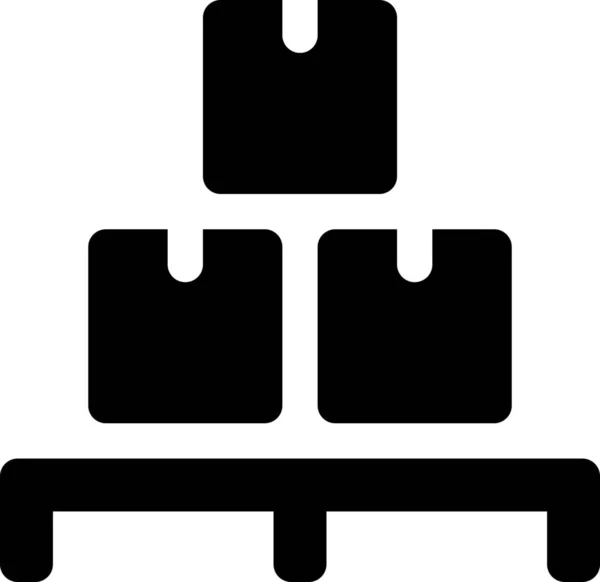Boxen Pakete Stapeln Symbol — Stockvektor