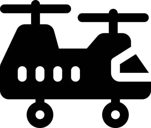 Hadsereg Chinook Chopper Ikon — Stock Vector