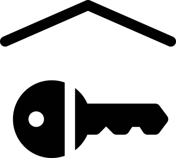 Доступ Значка Домашнього Ключа Змішаній Категорії — стоковий вектор