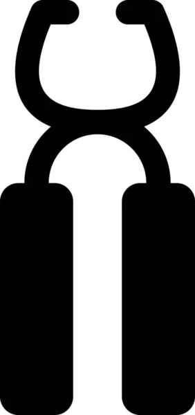 Trekgrepen Metalen Pictogram — Stockvector