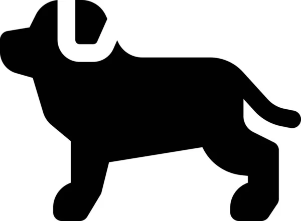 Animal Lindo Perro Icono — Vector de stock