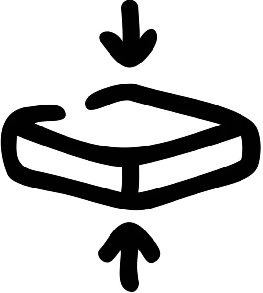 Окно Сжатия Плоский Значок Знаки Символы Категории — стоковый вектор