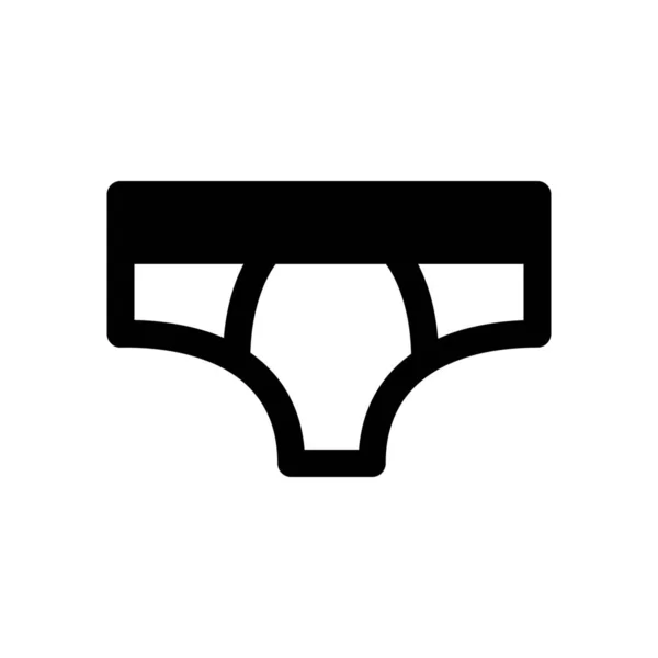 Látky Muži Nosí Kalhotky Ikona Pevném Stylu — Stockový vektor