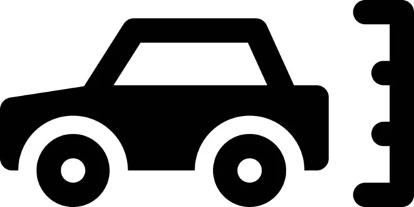 Pictogram Hoogte Van Auto — Stockvector