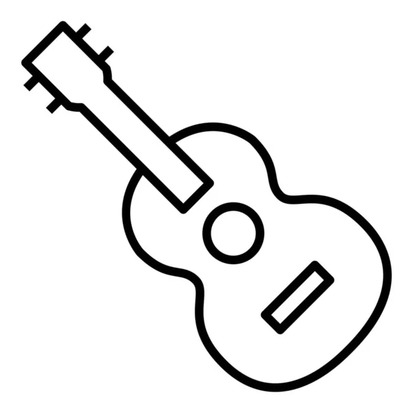 Κιθάρα Μαντολίνο Μουσικό Όργανο Εικονίδιο Στυλ Περίγραμμα — Διανυσματικό Αρχείο