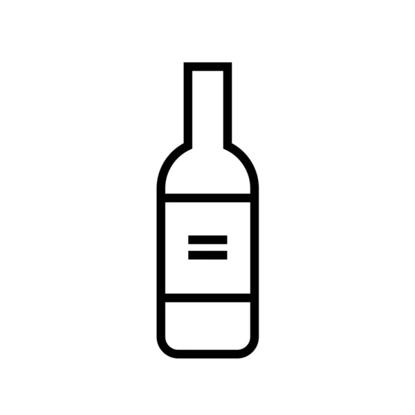 Alkohol Alkoholowy02 Ikona Stylu Zarysu — Wektor stockowy
