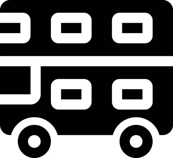 Doppelstockbus Ikone — Stockvektor